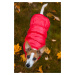 Vsepropejska Warm zimní bunda pro psa s kožichem Barva: Červená, Délka zad (cm): 44, Obvod hrudn