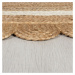 Flair Rugs koberce Kusový koberec Grace Jute Natural/White - 120x170 cm