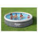 Bestway Nafukovací bazén Fast Set šedá, 366 x 76 cm
