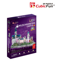 Puzzle 3D Zámek Neuschwanstein led/128 dílků