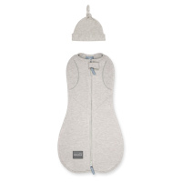 Zavinovačka Sleepee First Step Swaddle s čepičkou zdarma béžová