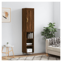 vidaXL Skříň highboard hnědý dub 34,5 x 34 x 180 cm kompozitní dřevo