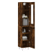 vidaXL Skříň highboard kouřový dub 34,5 x 34 x 180 cm kompozitní dřevo