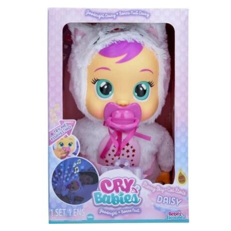 Tm Toys CRY BABIES interaktivní panenka Dobrou noc Daisy Hvězdná obloha