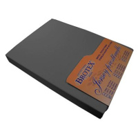 Brotex Jersey prostěradlo tmavě šedé, 200 × 200 cm