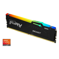 KINGSTON 16GB 6000MT/s DDR5 CL36 DIMM FURY Beast RGB EXPO
