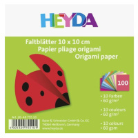 HEYDA Papíry na origami 10 x 10 cm ( 100 ks ) DAVER, spol. s r.o.