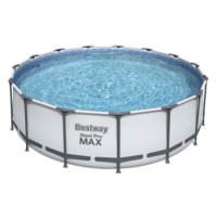 BESTWAY 56438 - Bazén s konstrukcí 457 x 122m světle šedý + kartušová filtrace