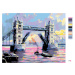 Malování podle čísel - TOWER BRIDGE LONDÝN Rozměr: 80x100 cm, Rámování: vypnuté plátno na rám