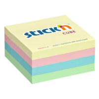 Samolepicí kostka Stick'n 76 × 76 mm, 400 lístků, mix pastelových barev