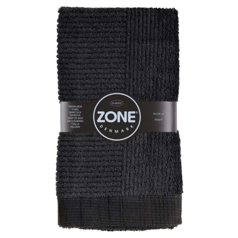 Černý ručník Zone Classic, 50 x 100 cm
