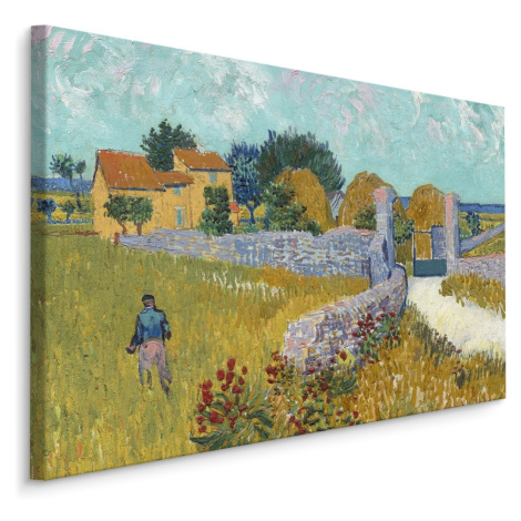 MyBestHome BOX Plátno Vincent Van Gogh "Farma V Provence" Reprodukce Varianta: 40x30