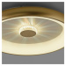 LEUCHTEN DIREKT is JUST LIGHT LED stropní svítidlo matná mosaz 61x61 kruhové křišťálový efekt st