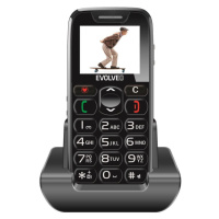 Evolveo EasyPhone s nabíjecím stojánkem, černý