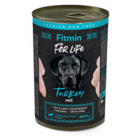 Výhodné balení Fitmin Dog For Life 12 x 400 g - krůtí