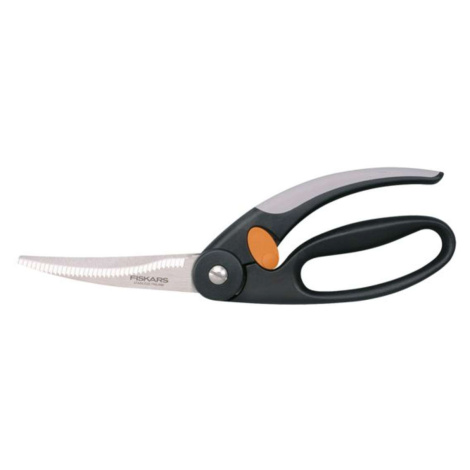 FISKARS Kuchyňské vybavení - Nůžky na drůbež, délka 25 cm, černá 1003033