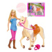 MATTEL Barbie žokejka jezdecký set s koněm a doplňky
