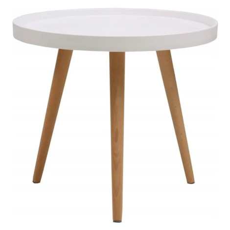 Skandinávský konferenční stolek 50 cm - bílý