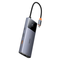 Baseus hub Series 2 USB 6v1 (USB-C/HDMI4K60Hz/USB-C(10Gbps)/USB-A(10Gbps)/RJ45/USB-C(PD) šedý