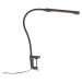 Upínací stolní lampa černá včetně LED s dotykovým stmívačem - Lionard