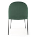 HALMAR Designová židle Clorissa tmavě zelená