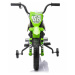 Elektrická Motorka MOTOCROSS, zelená, 12V baterie, EVA měkká kola