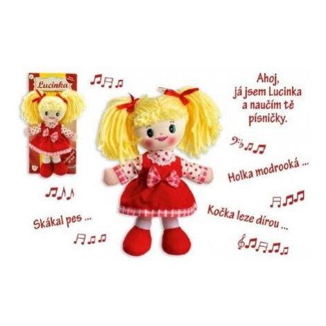 Panenka Lucinka hadrová plyš 30 cm česky zpívající Teddies