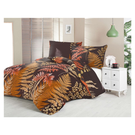 Kvalitex Saténové povlečení LUXURY COLLECTION KAPRADÍ hnědé 1x 240/200, 2x 70/90cm
