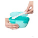 SKIP HOP Miska se lžičkou v ochranném pouzdře Easy Serve Teal 240 ml, 3m+