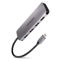 AXAGON HMC-HCR3A 5-in-1 Hub, USB-C 5Gbps, 3x USB-A, HDMI 4k/30Hz, SD/microSD, USB-C cable 20 cm