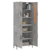 vidaXL Skříň highboard betonově šedá 69,5x34x180 cm kompozitní dřevo