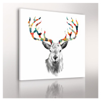 Obraz na plátně SCANDI DEER B různé rozměry Ludesign ludesign obrazy: 70x70 cm