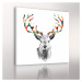 Obraz na plátně SCANDI DEER B různé rozměry Ludesign ludesign obrazy: 70x70 cm