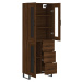 vidaXL Skříň highboard hnědý dub 69,5 x 34 x 180 cm kompozitní dřevo