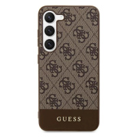 Kryt Guess GUHCS24SG4GLBR S24 S921 brown hardcase 4G Stripe Collection (GUHCS24SG4GLBR)