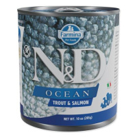 KONZERVA N&D DOG OCEAN TROUT & SALMON 285g