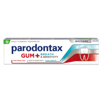 Parodontax Dásně + Dech & Citlivé zuby Whitening zubní pasta proti zápachu z úst 75ml