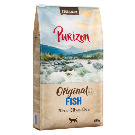 Purizon Sterilised Adult s rybou – bez obilnin - výhodné balení: 2 x 6,5 kg