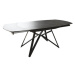 DELIFE Jídelní stůl Carlow 130/200x90 cm keramický šedý kovový rozkládací
