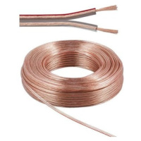 Kabel PremiumCord na propojení reprosoustav 100% měď, 2x2,5mm, 10m - kjpr-02-10
