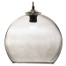 Solbika Lighting Závěsná lampa koule skleněná koule stínítko kouřově šedá Ø 30cm