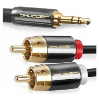 Kabel jack 3.5mm 2RCA cinch konektor 3m Shudder Premium Kompresní