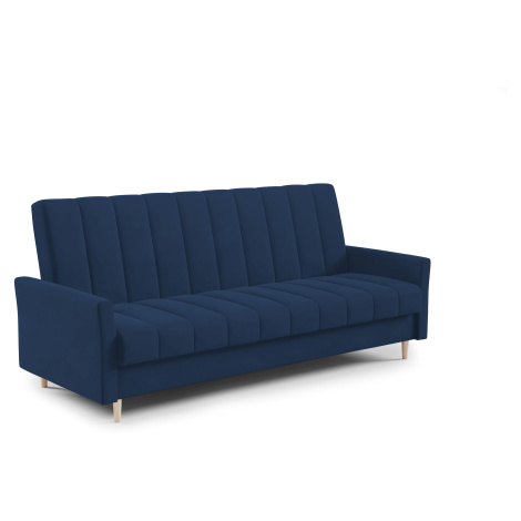 Eka Rozkládací pohovka SANY, 227cm Výběr nohou: Černé, Barva látky: KRONOS 09 (Tmavá modrá)