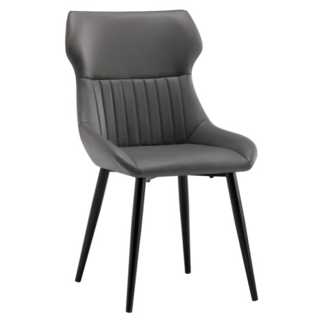 Tempo Kondela Jídelní židle SAGARA - tmavě šedá/černá + kupón KONDELA10 na okamžitou slevu 3% (k