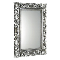 SAPHO SCULE zrcadlo ve vyřezávaném rámu 80x120cm, stříbrná IN308