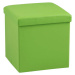 Zelený puf s úložným prostorem Actona Sada