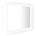 Shumee LED koupelnové zrcadlo bílé 60 × 8,5 × 37 cm akrylové