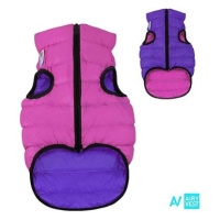 AiryVest bunda pro psy růžová/fialová S 40