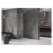 MEXEN/S Velar posuvné sprchové dveře Walk-in 75 cm, transparent, zlatá kartáčovaná 871-075-000-0
