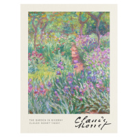 Obrazová reprodukce The Garden in Giverny - Claude Monet, 30x40 cm